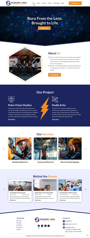 Web Design by pb for Scanlon & Null | Design: #35150657