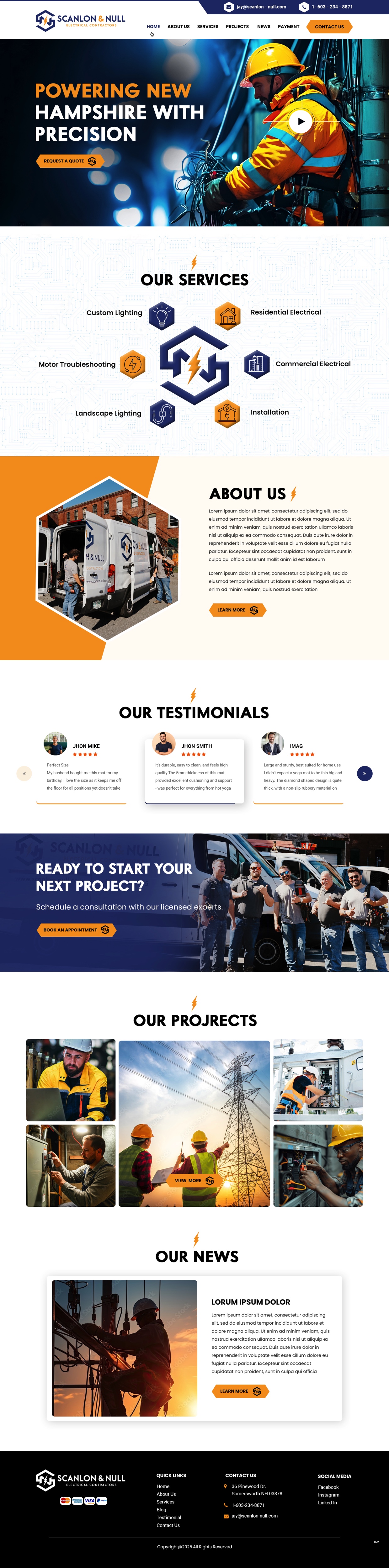 Web-Design von pb für Scanlon & Null | Design #35150660