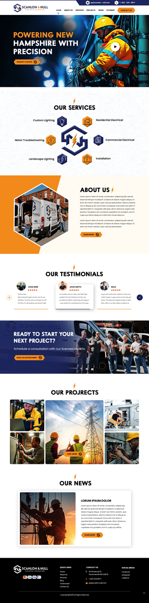Web Design by pb for Scanlon & Null | Design: #35150660