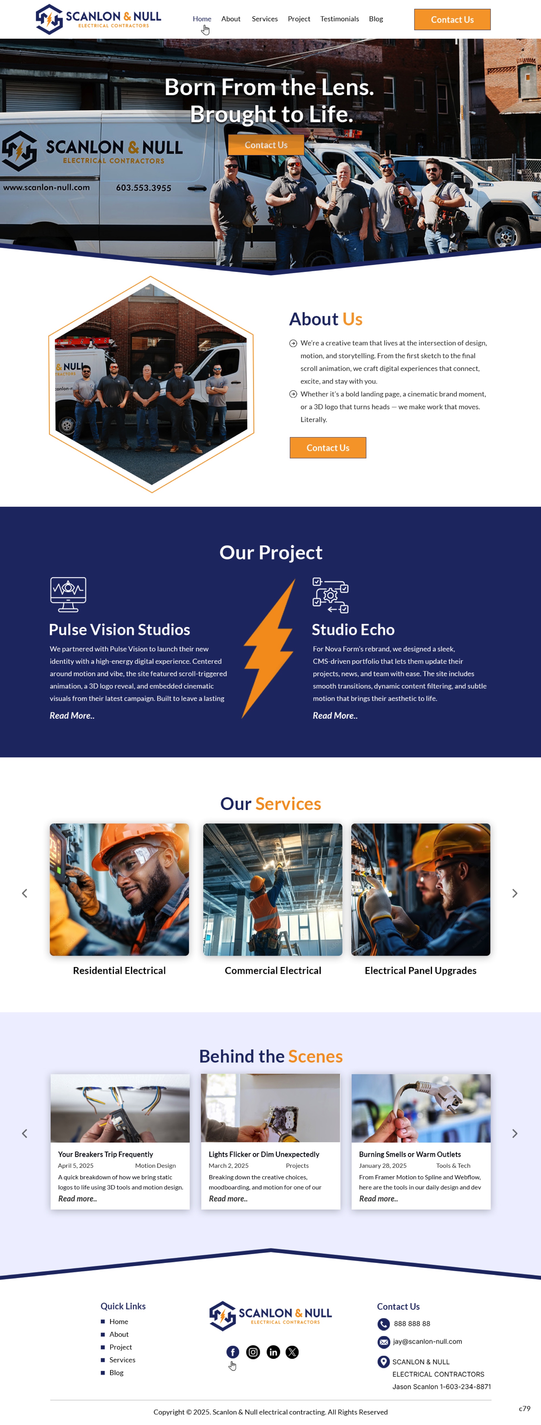Diseño Web por pb para Scanlon & Null | Diseño #35150663
