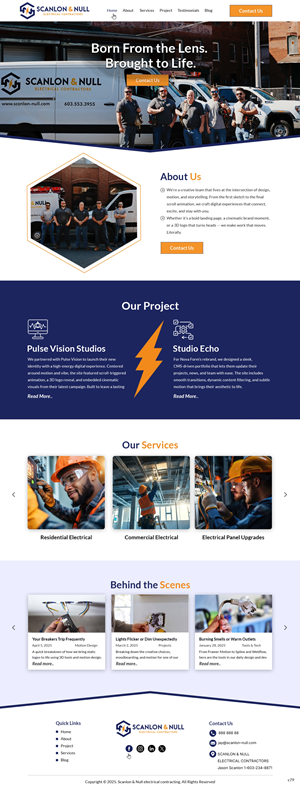 Web-Design von pb für Scanlon & Null | Design: #35150663