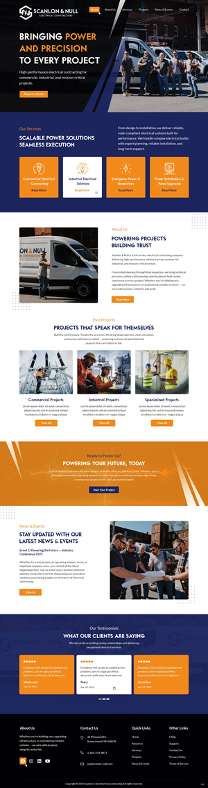 Web Design by pb for Scanlon & Null | Design: #35150664