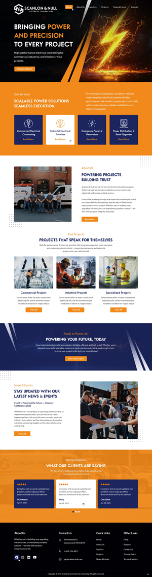 Web Design by pb for Scanlon & Null | Design: #35150665