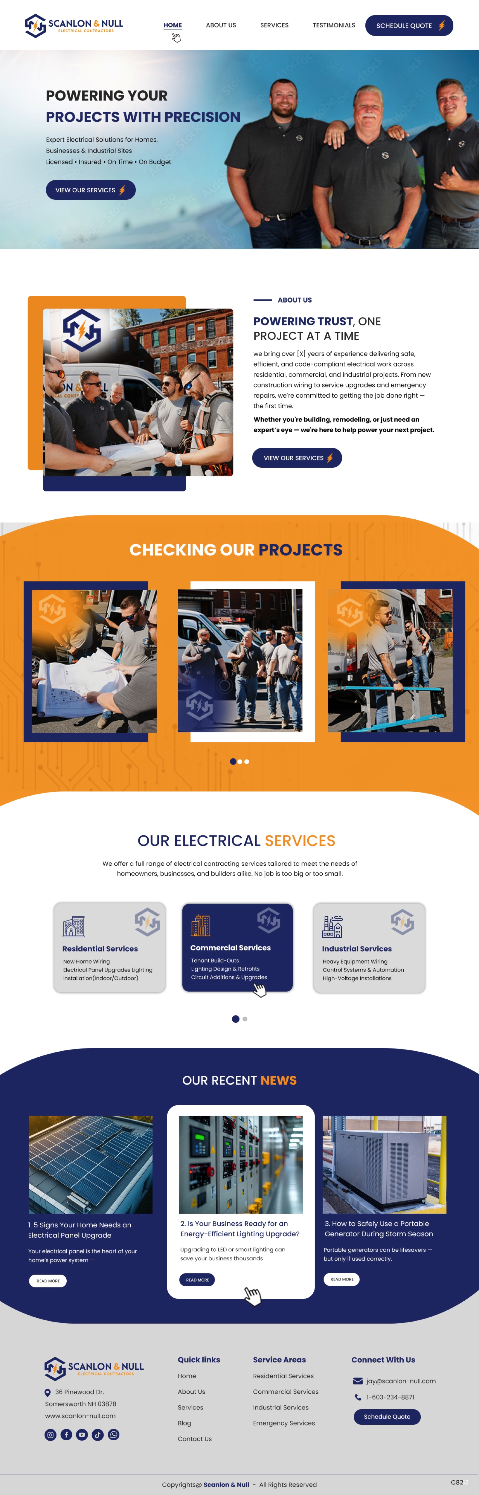 Diseño Web por pb para Scanlon & Null | Diseño #35150666