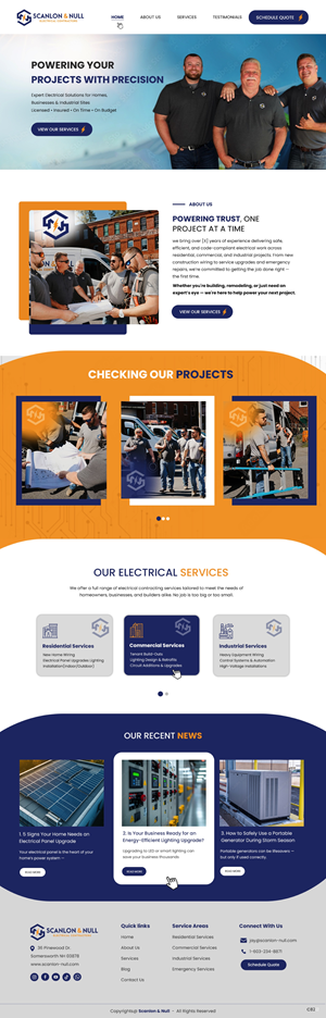 Web-Design von pb für Scanlon & Null | Design: #35150666