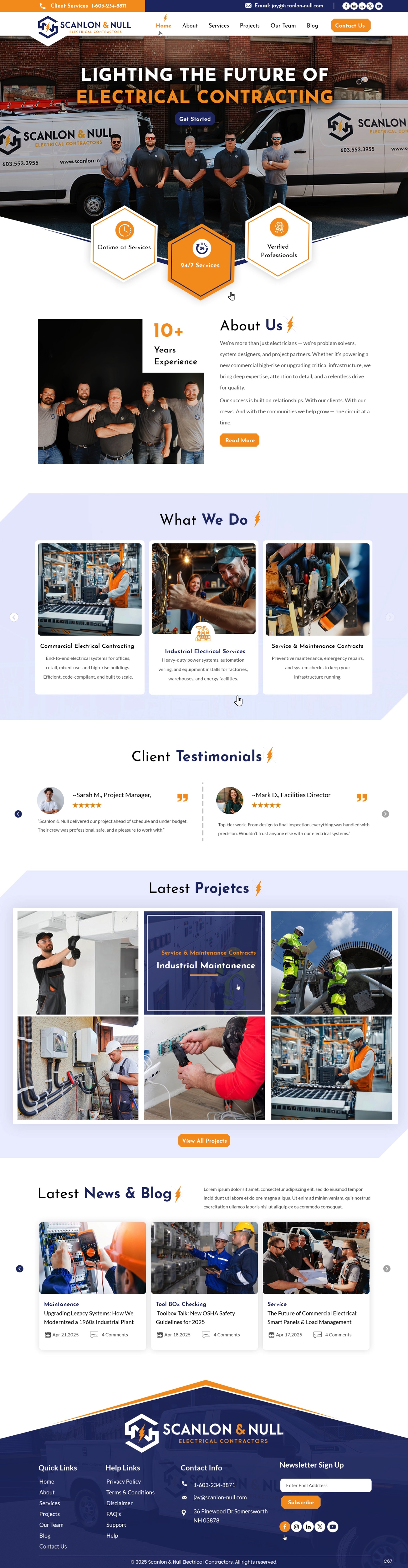 Web Design by pb for Scanlon & Null | Design #35150669