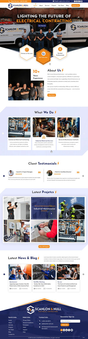 Web-Design von pb für Scanlon & Null | Design: #35150669
