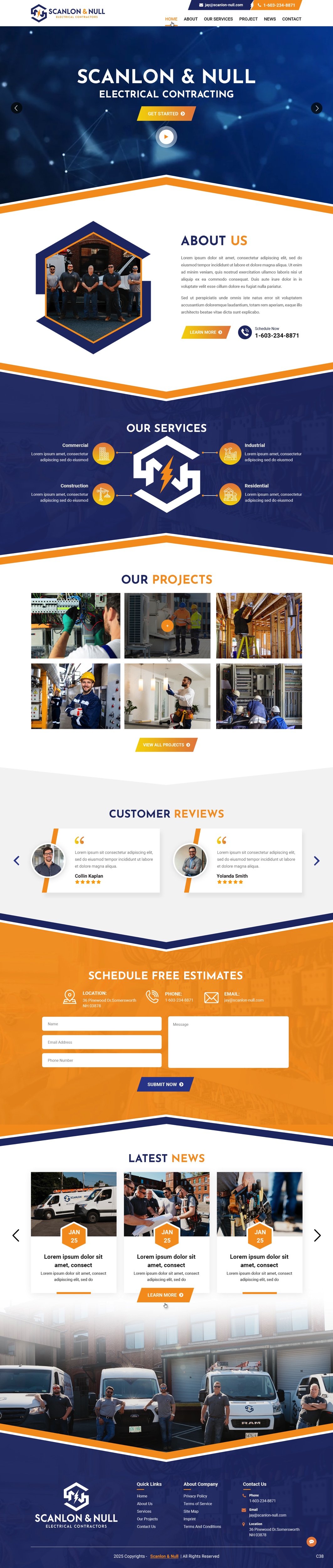 Web Design by pb for Scanlon & Null | Design #35150671