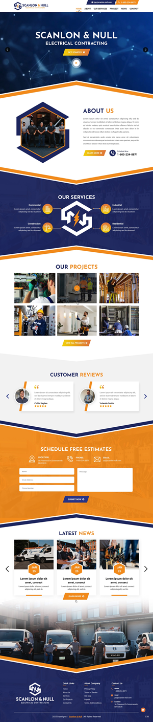 Web-Design von pb für Scanlon & Null | Design: #35150671