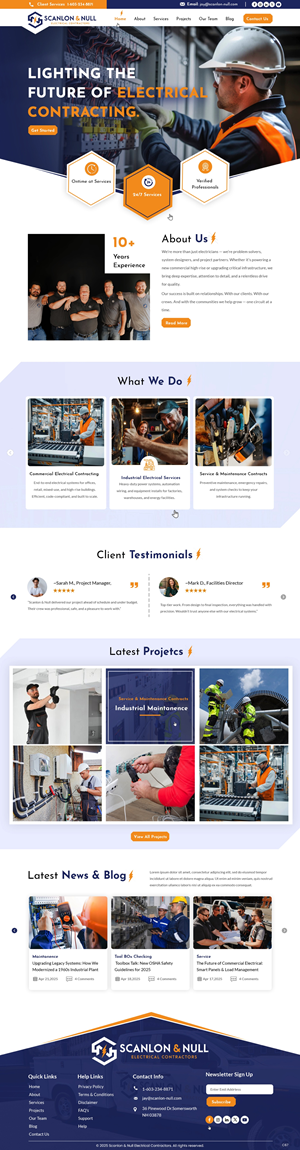 Web-Design von pb für Scanlon & Null | Design: #35150673