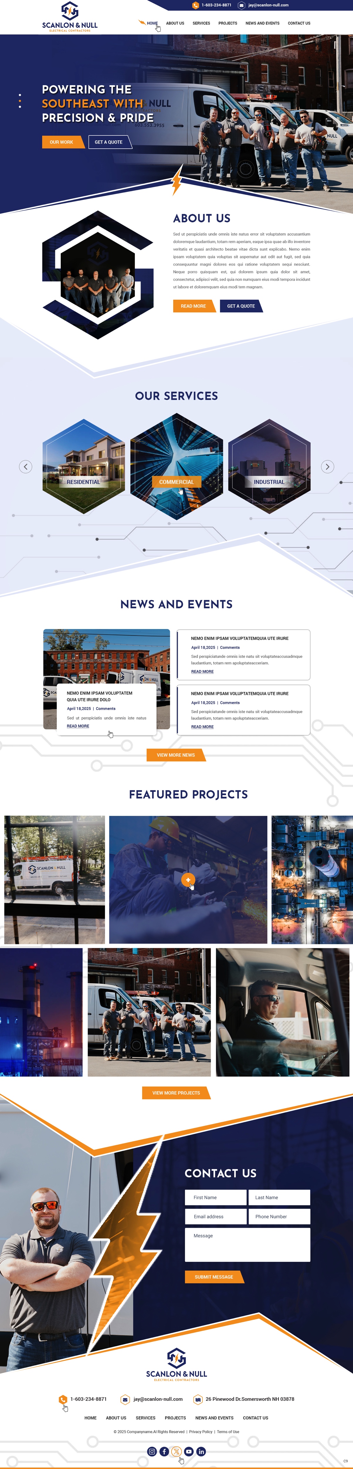 Web Design by pb for Scanlon & Null | Design #35150674