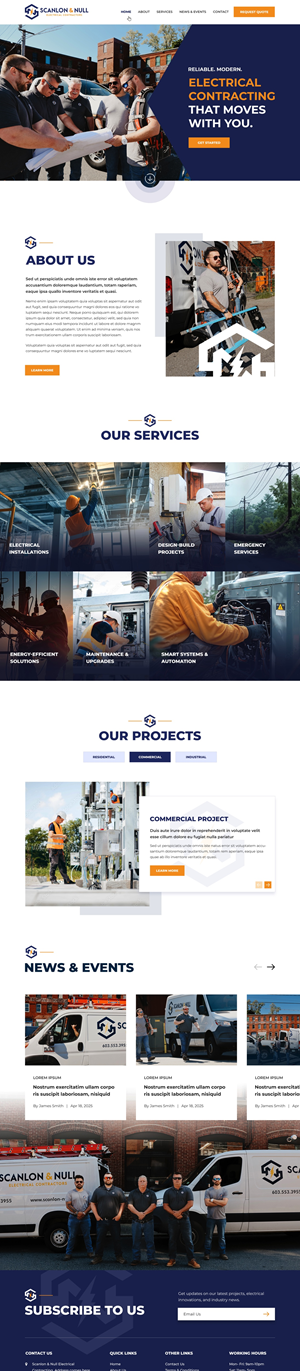 Web-Design von pb für Scanlon & Null | Design: #35150675