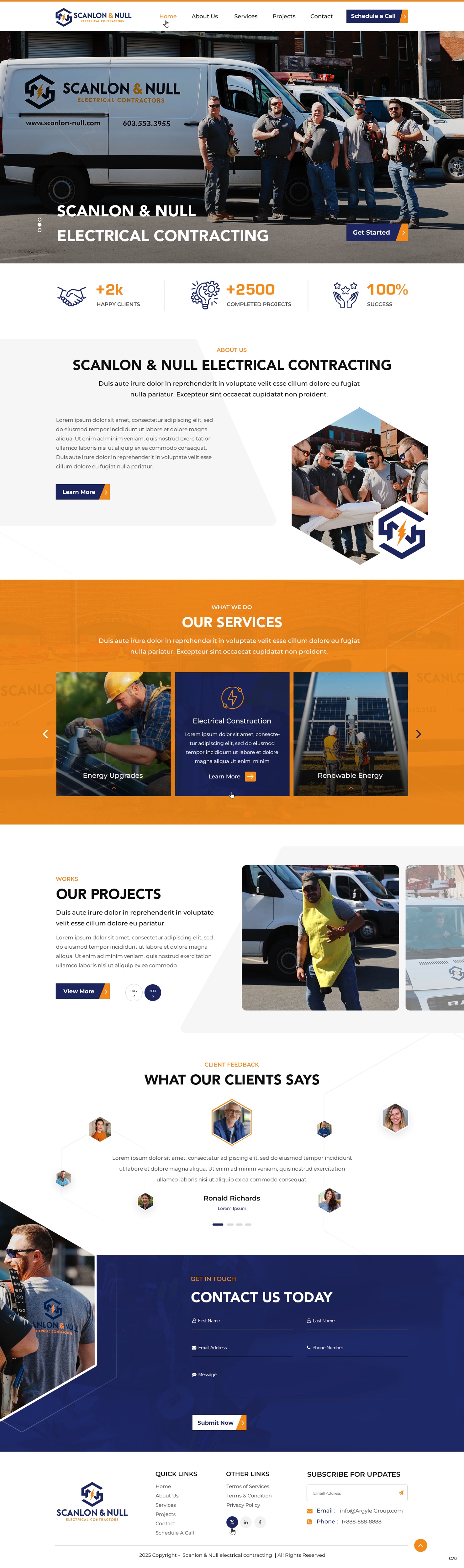 Web Design by pb for Scanlon & Null | Design #35150676