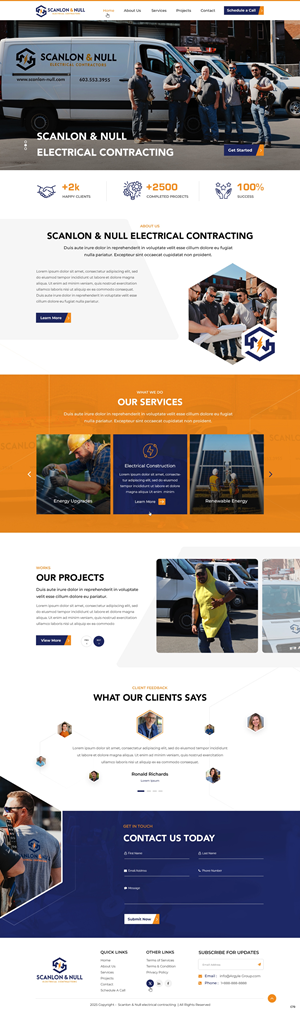 Web-Design von pb für Scanlon & Null | Design: #35150676