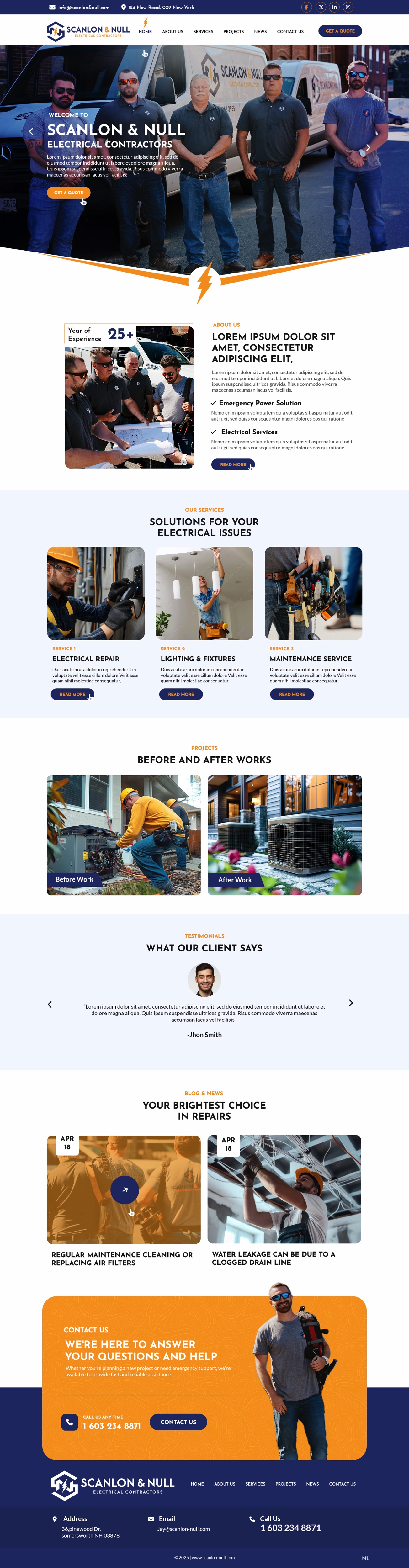 Web Design by pb for Scanlon & Null | Design #35150678