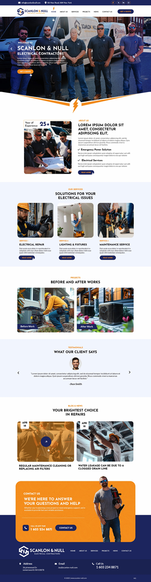Web-Design von pb für Scanlon & Null | Design: #35150678