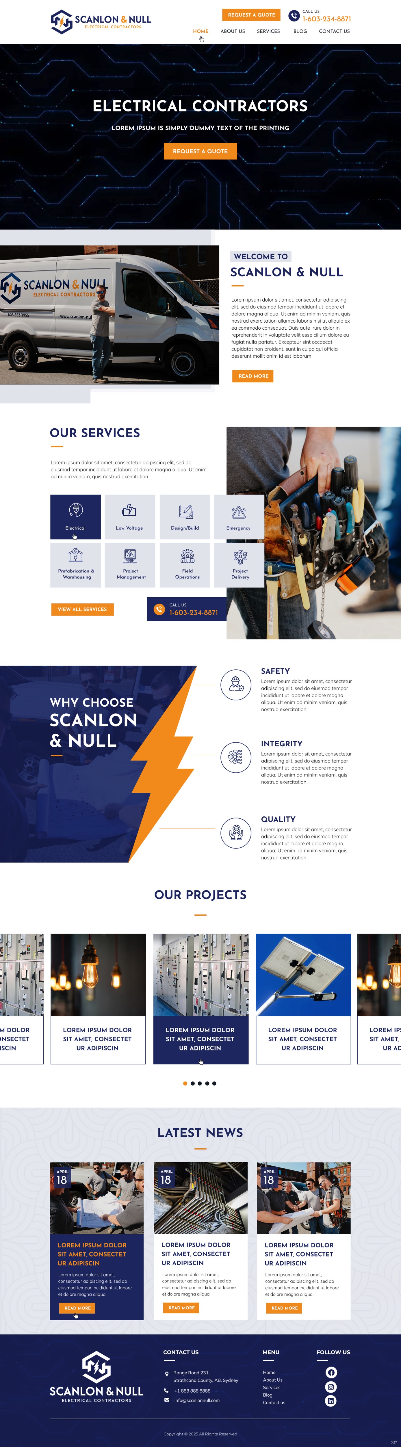 Web Design by pb for Scanlon & Null | Design #35150679