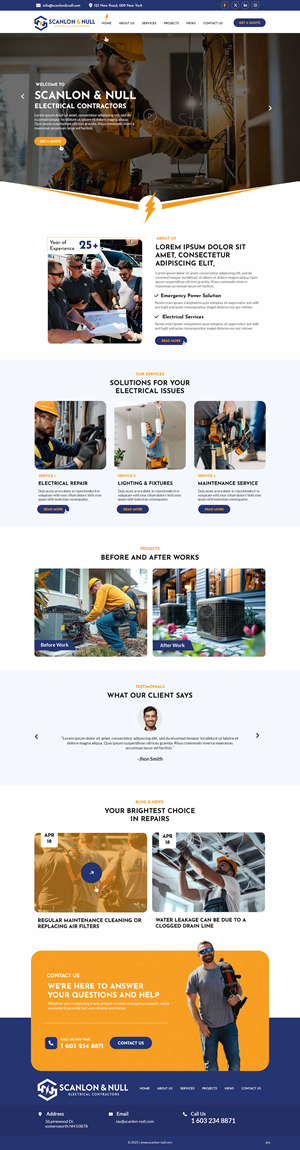 Web Design by pb for Scanlon & Null | Design: #35157873
