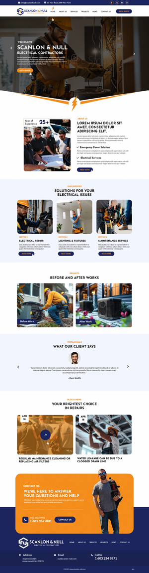 Web-Design von pb für Scanlon & Null | Design: #35161307