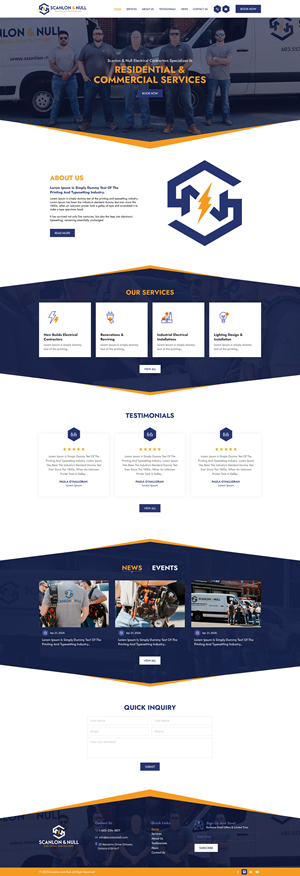 Web Design by Ved Web Services for Scanlon & Null | Design #35160242