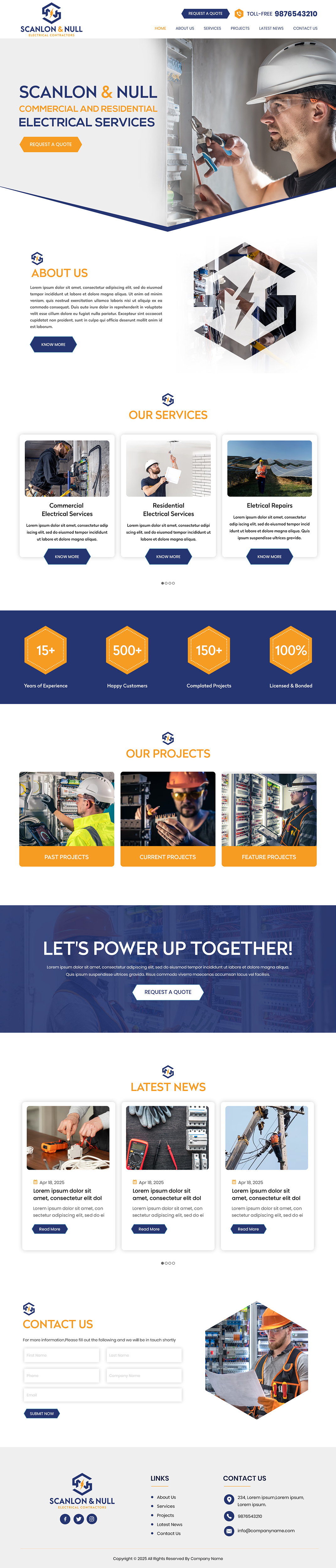 Web Design by Creations Box 2015 for Scanlon & Null | Design #35143070