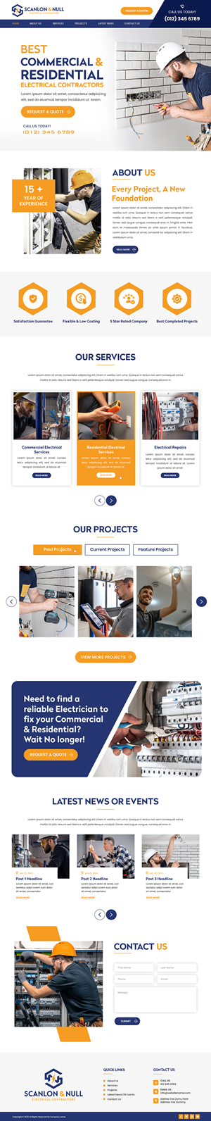 Web Design par Creations Box 2015 pour Scanlon & Null | Design : #35143081
