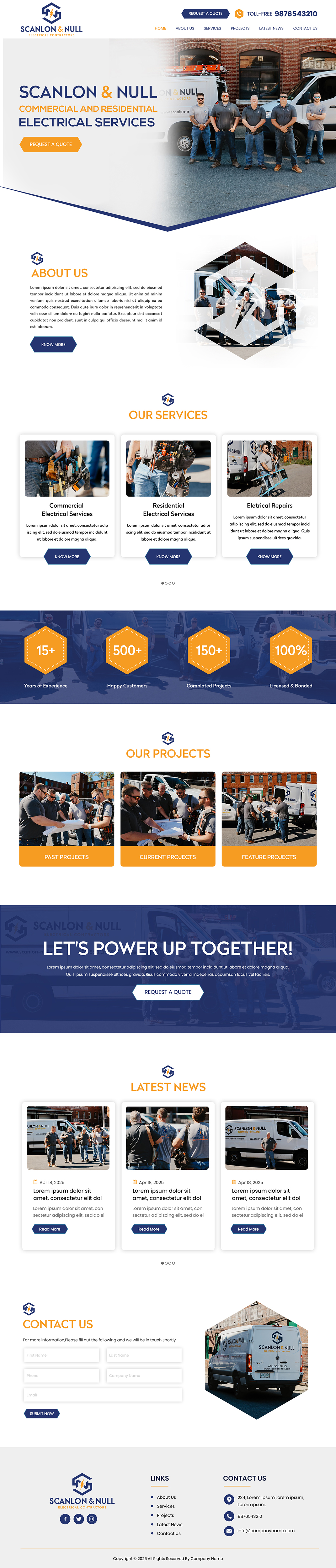 Web Design by Creations Box 2015 for Scanlon & Null | Design #35148862