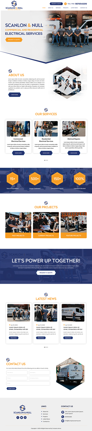 Web Design par Creations Box 2015 pour Scanlon & Null | Design #35148862