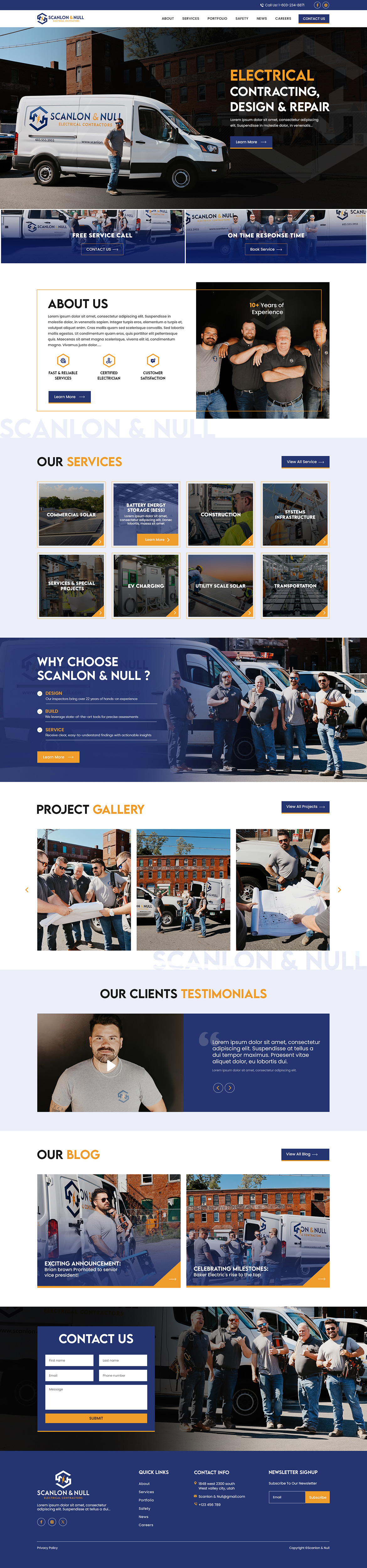 Web Design by creative.bugs for Scanlon & Null | Design #35172756