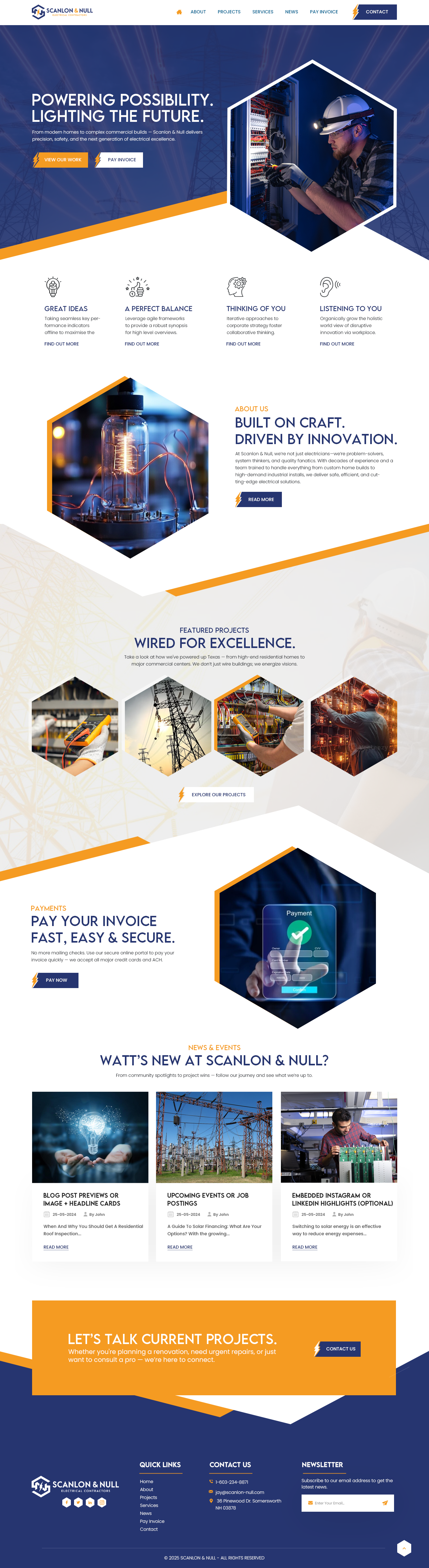 Web Design by nzdesigners for Scanlon & Null | Design #35147419