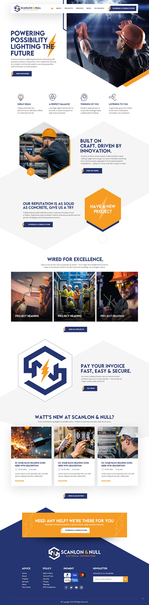 Web Design par nzdesigners pour Scanlon & Null | Design : #35147420