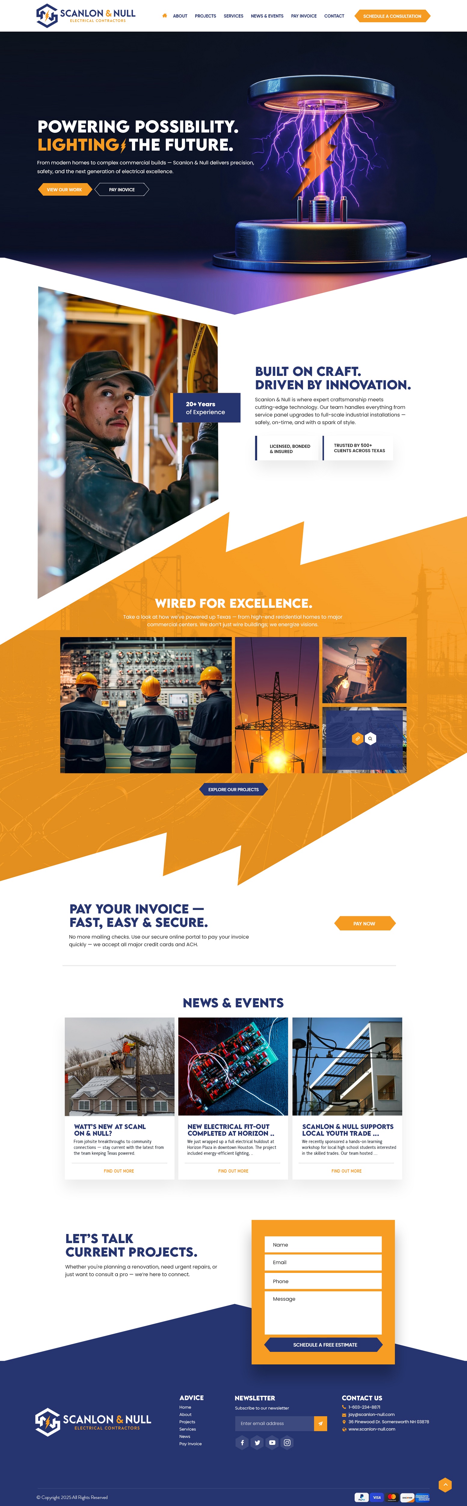 Web Design by nzdesigners for Scanlon & Null | Design #35147421