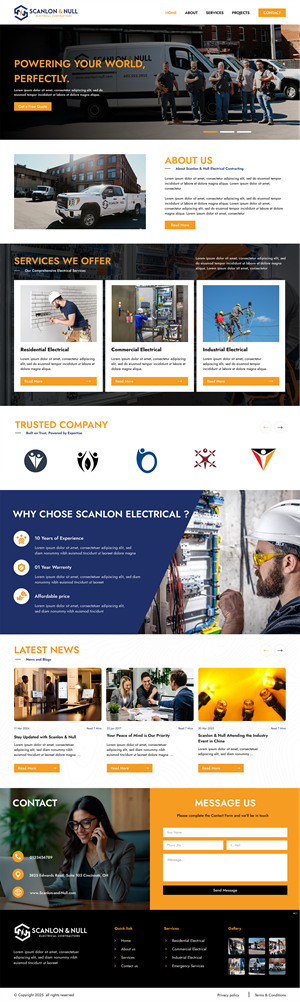 Web Design by Creative Slices for Scanlon & Null | Design: #35166124