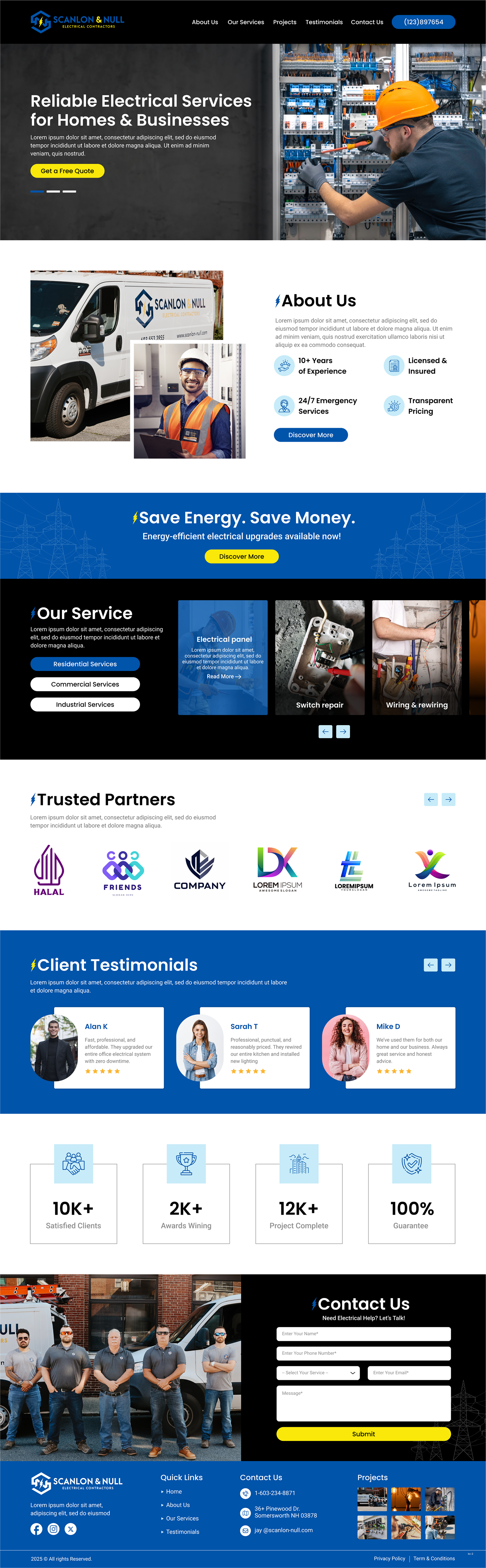 Web Design by Creative Slices for Scanlon & Null | Design #35172984