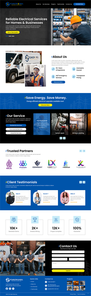 Web Design by Creative Slices for Scanlon & Null | Design #35172984