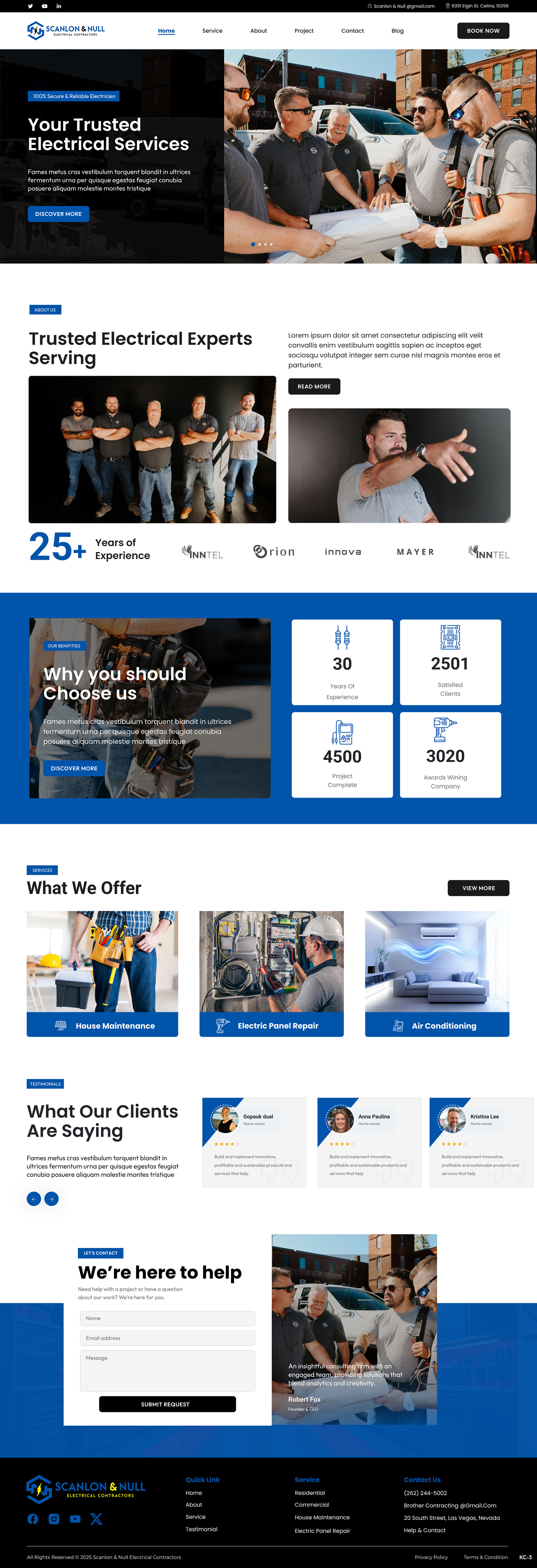 Web Design by Creative Slices for Scanlon & Null | Design #35172987