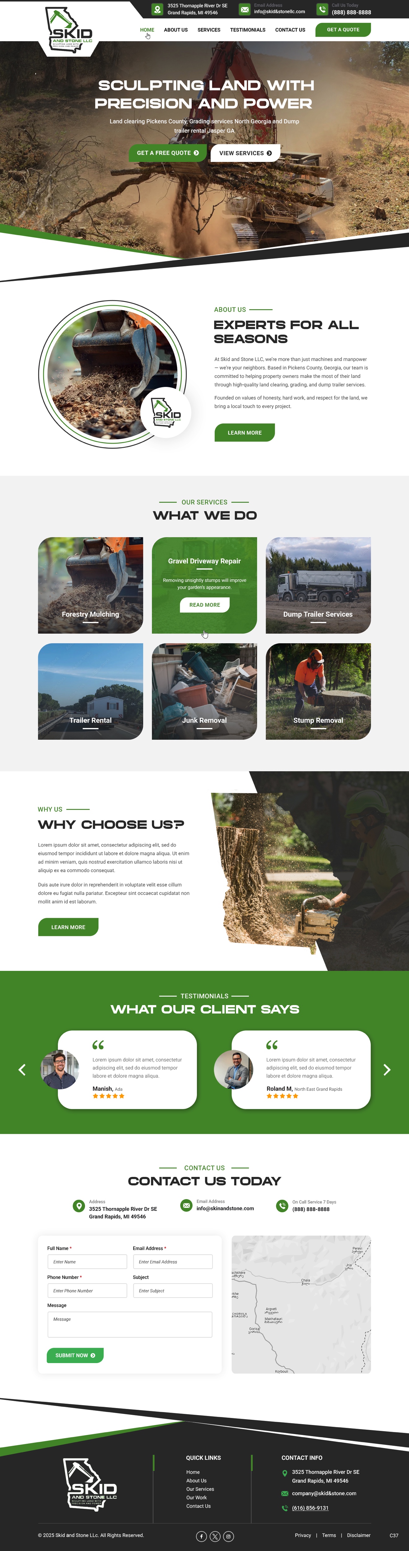 Squarespace Design by pb for Skid and Stone, LLC | Design #35144497