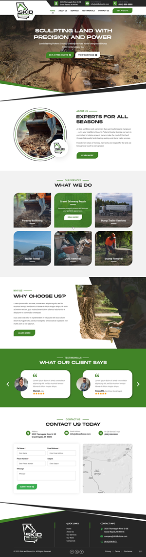 Squarespace Design by pb for Skid and Stone, LLC | Design: #35144497