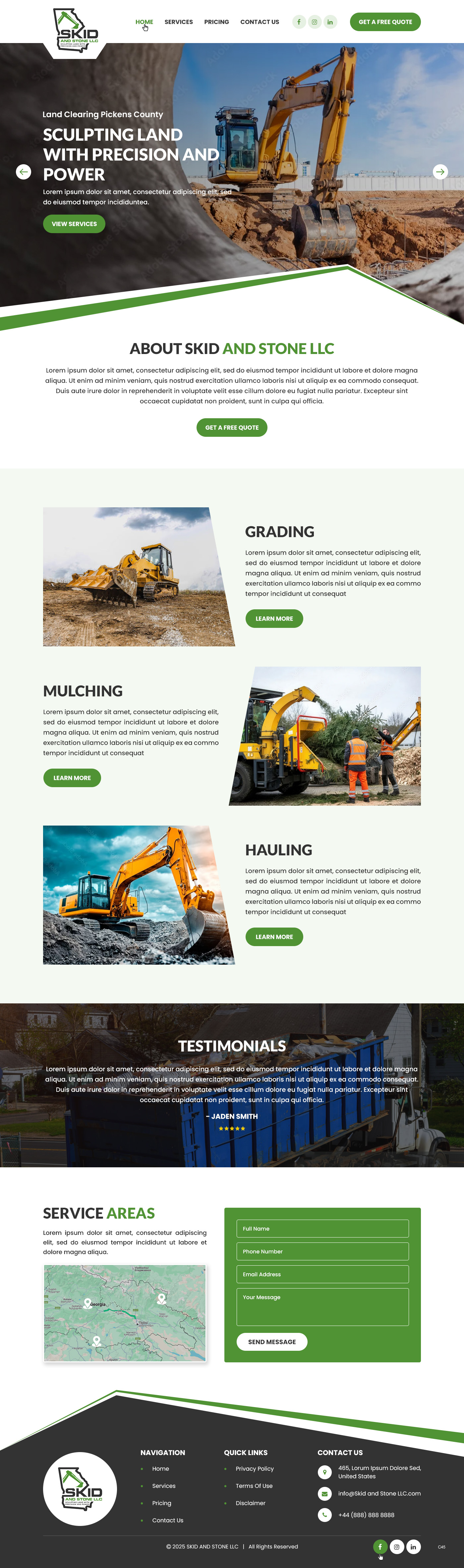 Squarespace Design by pb for Skid and Stone, LLC | Design #35150682