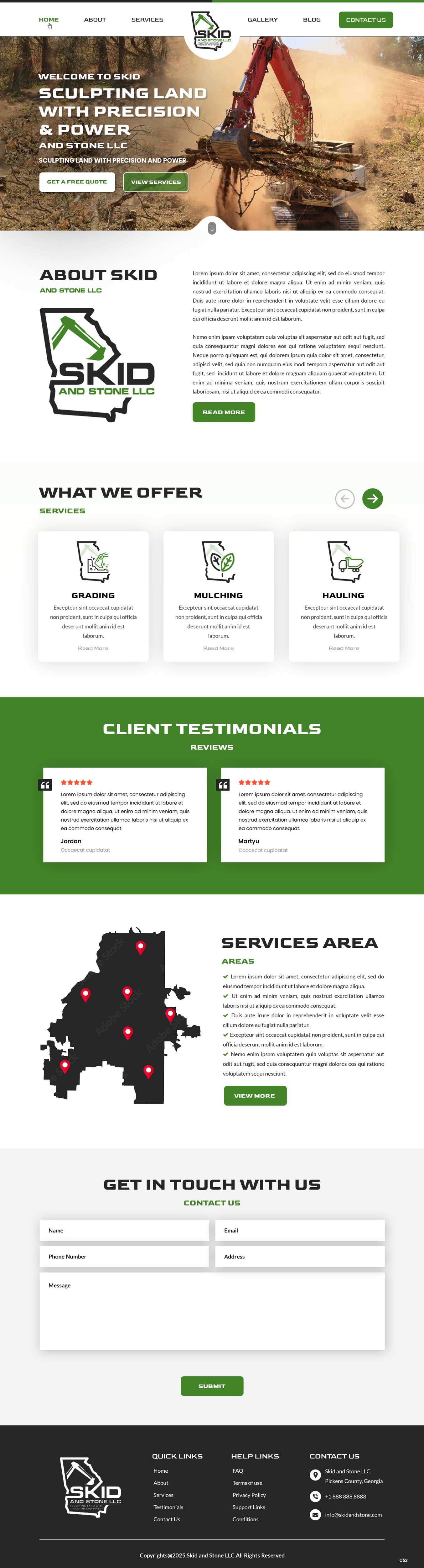 Squarespace Design by pb for Skid and Stone, LLC | Design #35150685