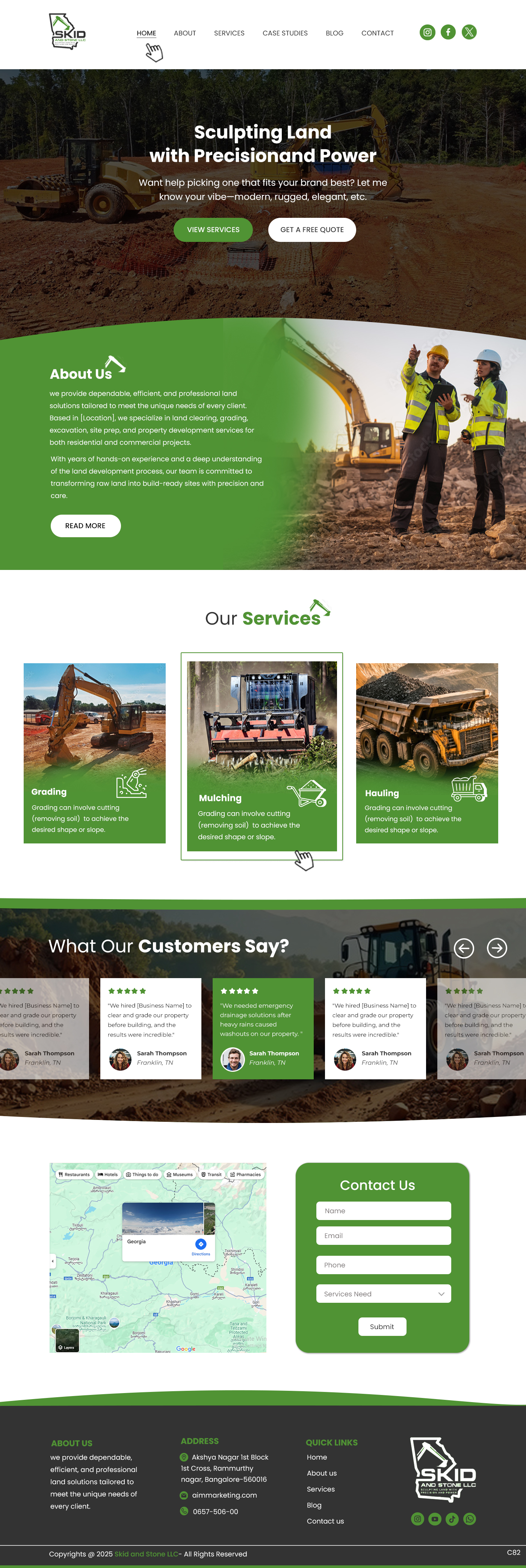 Squarespace Design by pb for Skid and Stone, LLC | Design #35150687