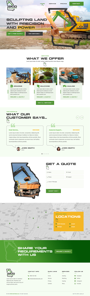 Squarespace Design by sai.designer87 for Skid and Stone, LLC | Design: #35148318