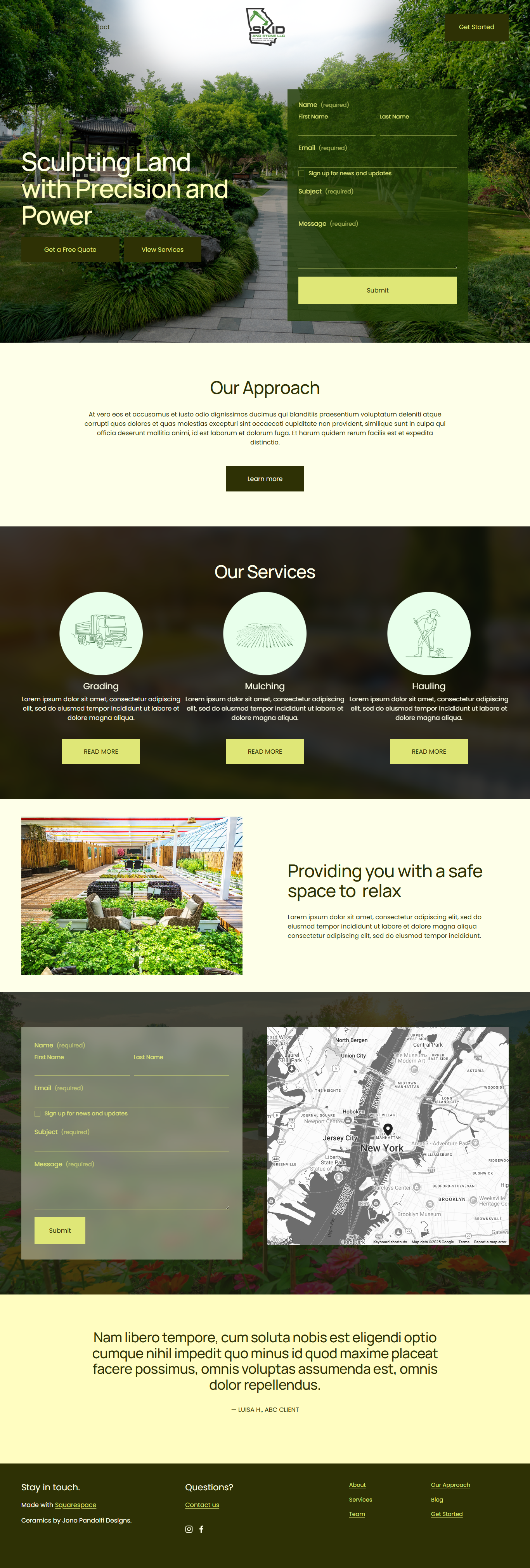 Squarespace Design by 123graphics for Skid and Stone, LLC | Design #35181083
