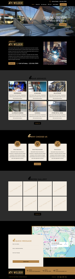 Web Design by harmi_199 for 1st Class Welder | Design: #35158562