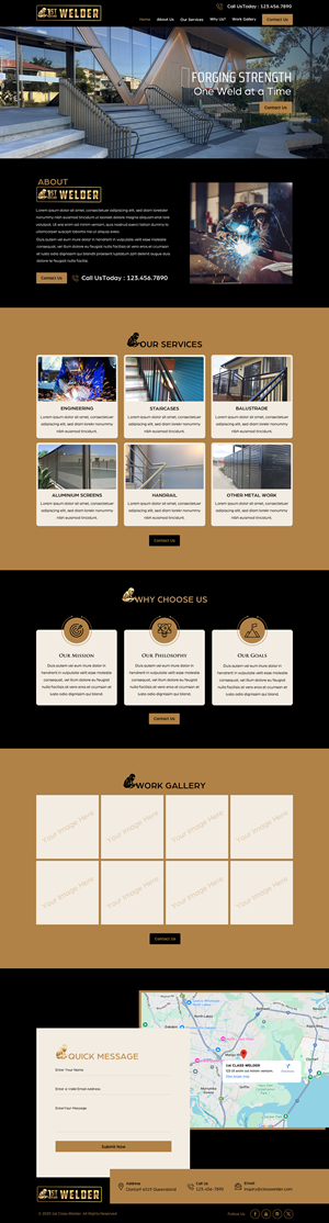 Web Design by harmi_199 for 1st Class Welder | Design: #35158564