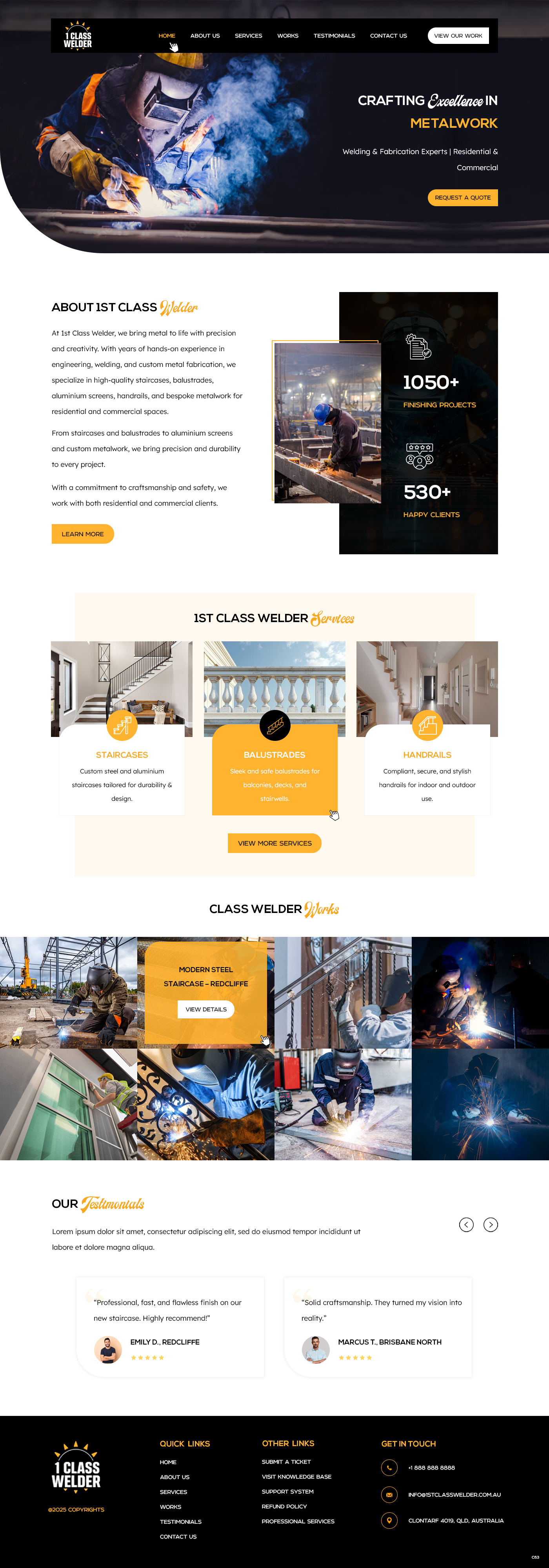 Web-Design von pb für 1st Class Welder | Design #35150582