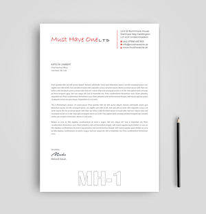 Stationery Design by Expert Bappy for Must Have One Ltd | Design: #35187368