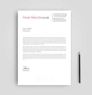Stationery Design by Expert Bappy for Must Have One Ltd | Design: #35187369