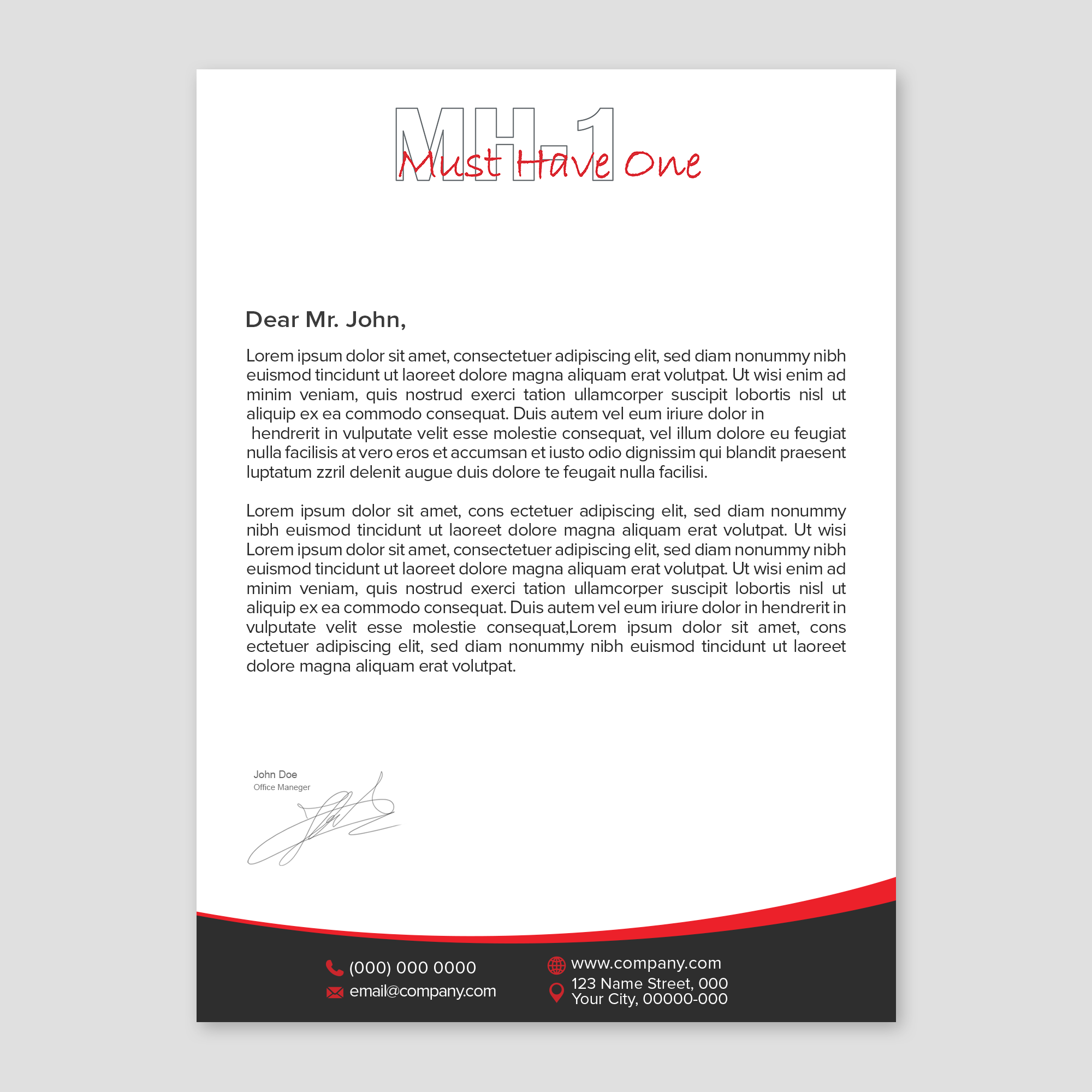 Stationery Design by WellDesign for Must Have One Ltd | Design #35169654