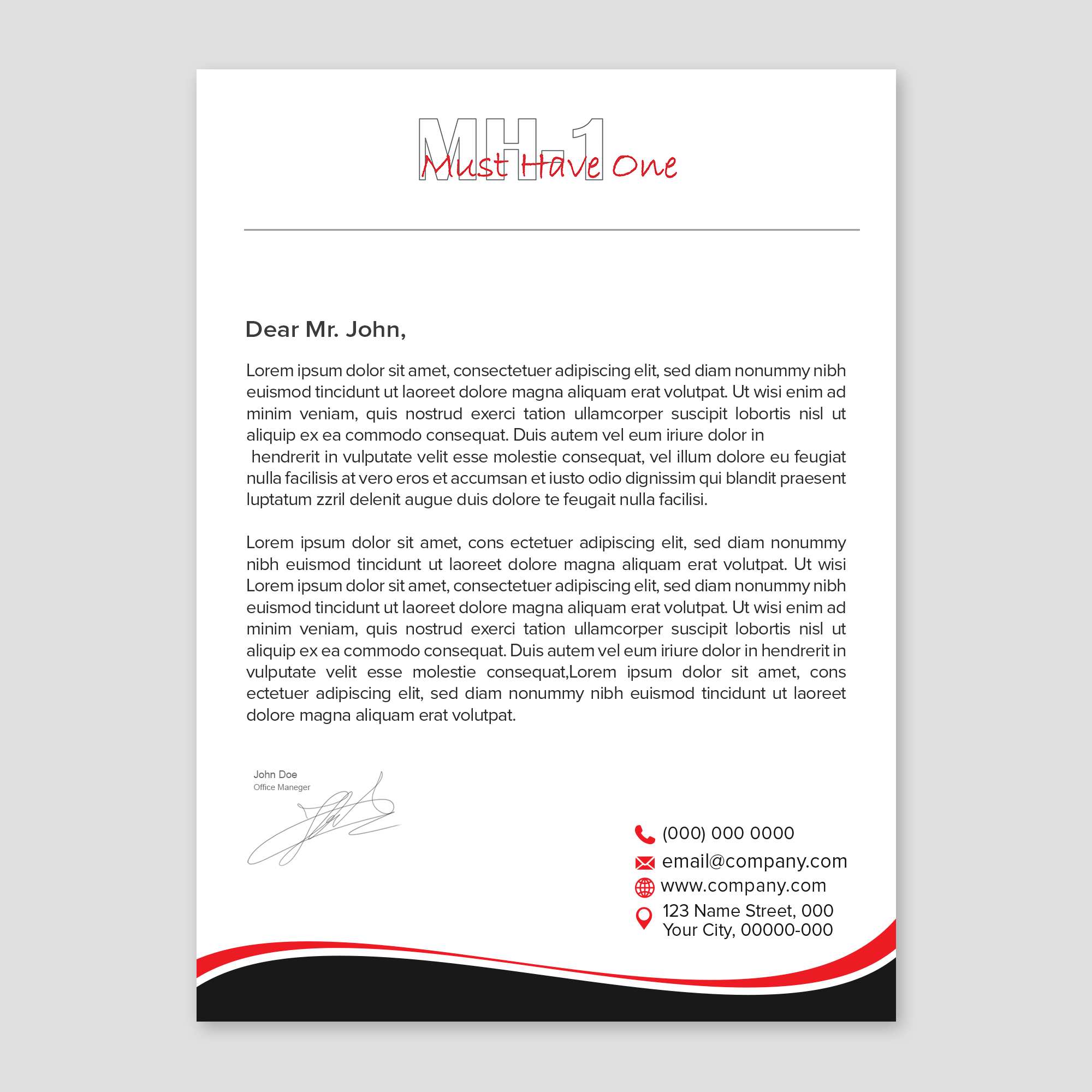 Stationery Design by WellDesign for Must Have One Ltd | Design #35169657